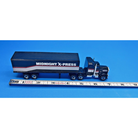 MIDNIGHT-X-PRESS Matchbox MACK Kenworth Semi-Tractor Truck Trailer 1981 - Picture 3 of 11